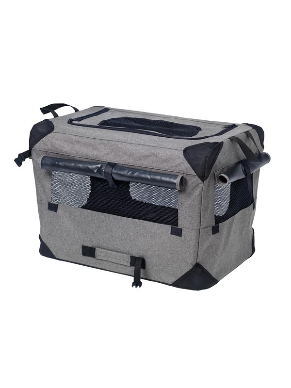 Dogman Milou Canvas Crate Grey XL 81.5x58.5x58.5cm