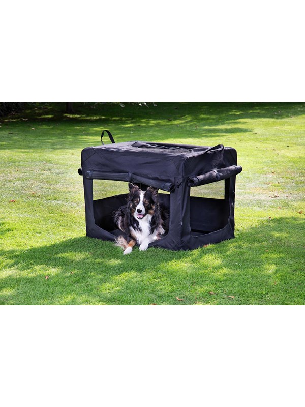 Dogman Milou Canvas Crate Black Medium 60x42x42cm