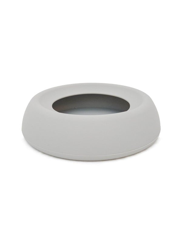 Dogman Pehmeä Silikoninen Roiskesuojattu Matkakuppi Harmaa 470ml 17x4.5cm
