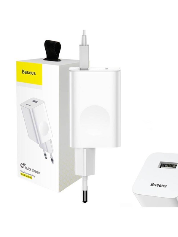 Baseus Charging Quick Charger USB 3.0 - White
