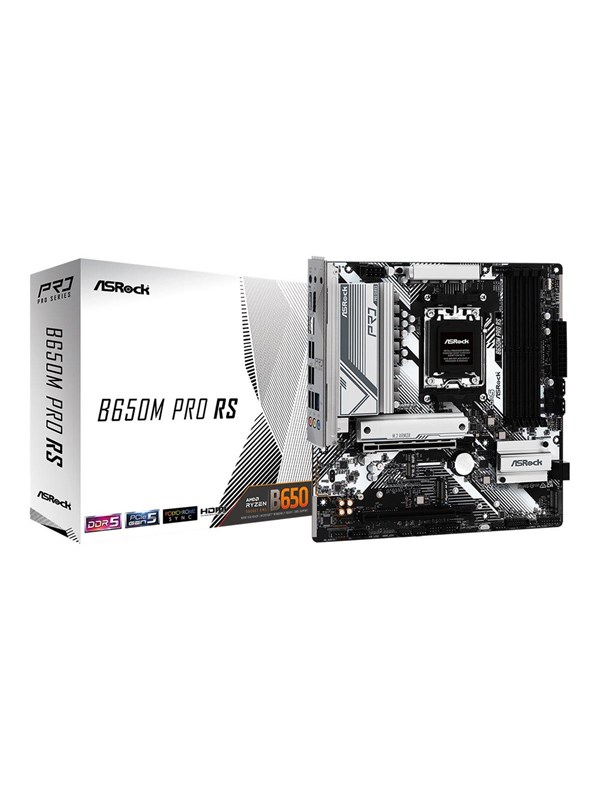 ASRock B650M PRO RS Emolevy - AMD B650 - AMD AM5 - DDR5 RAM - Micro-ATX