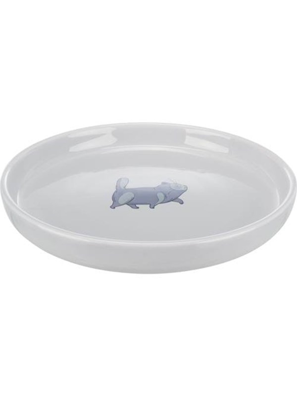 Trixie Ceramic bowl cat 0.6 l/ø 23 cm grey