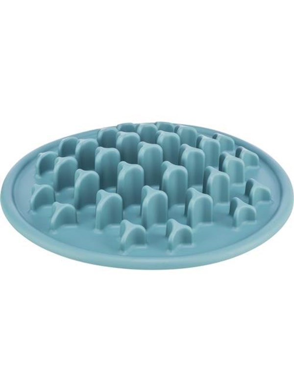 Trixie Slow Feeding Food Mat Pillars ø 35 cm blue