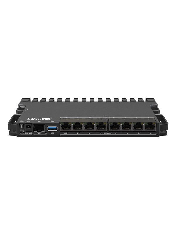 MikroTik RB5009UPR+S+IN -reititin, PoE, musta