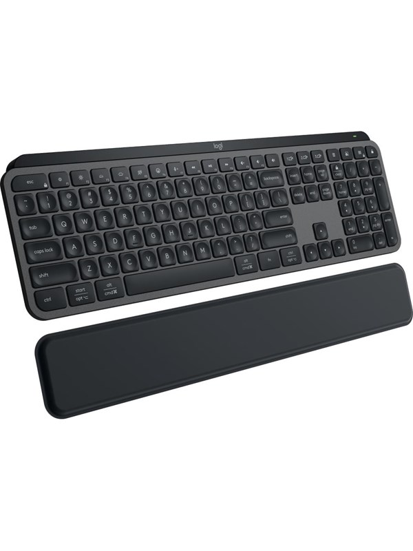 Logitech MX Keys S Graphite with palm rest - ND - Näppäimistö - Pohjoismainen - Harmaa