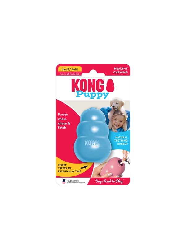 KONG Dog Toy Kong Puppy Small Assorted Colors (1-Pack)