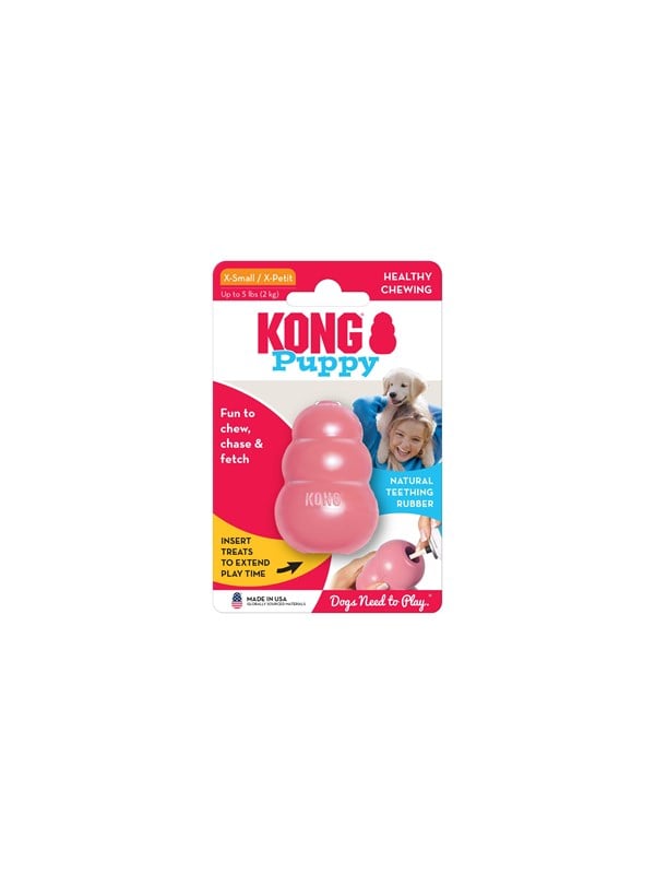 KONG Dog Toy Kong Puppy XSmall Assorted Colors (1-Pack)