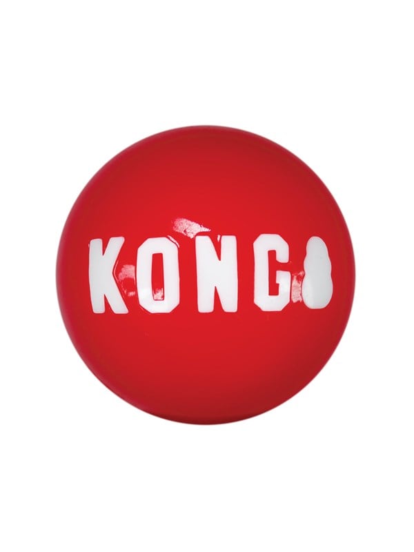 KONG Dog Toy Signature Balls Medium 6cm (2-Pack)
