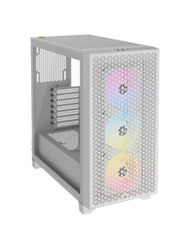 Corsair 3000D RGB AIRFLOW TG - White - Kotelot - Miditower - Valkoinen