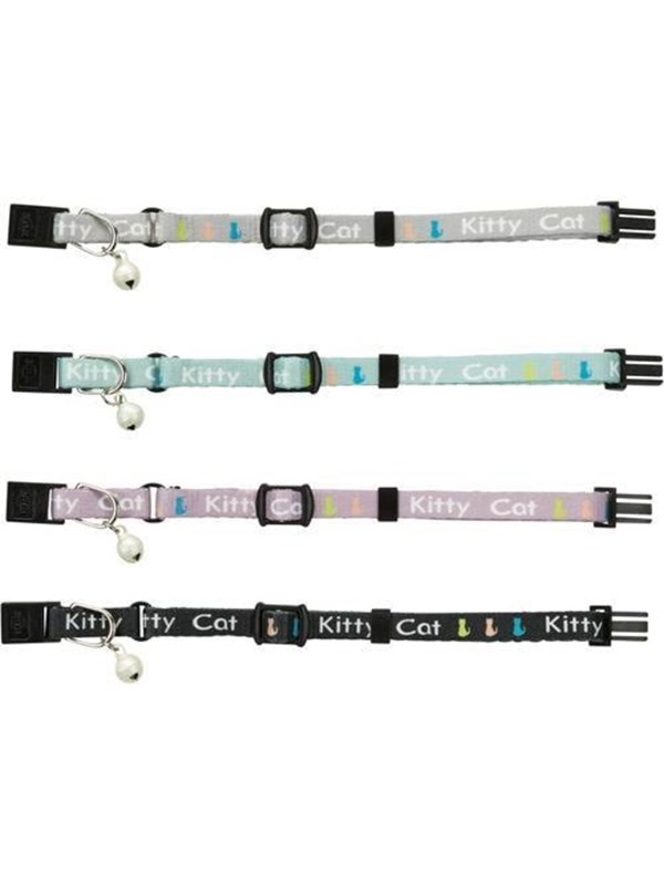 Trixie Kitten collar with motif set assorted colours
