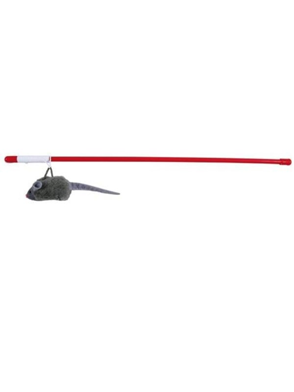 Trixie Playing Rod with Squeaky Mouse 47cm