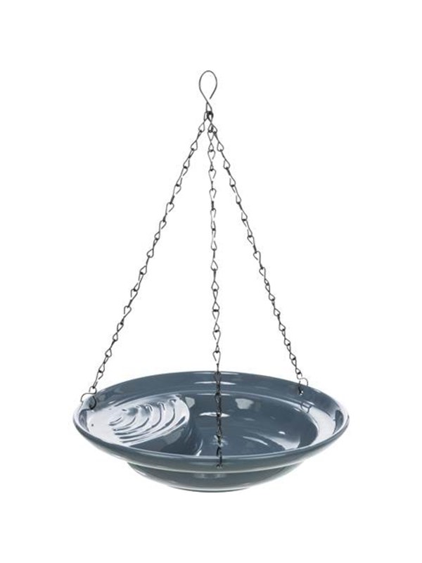 Trixie Bird bath hanging ceramic 550 ml/ø 26 cm blue