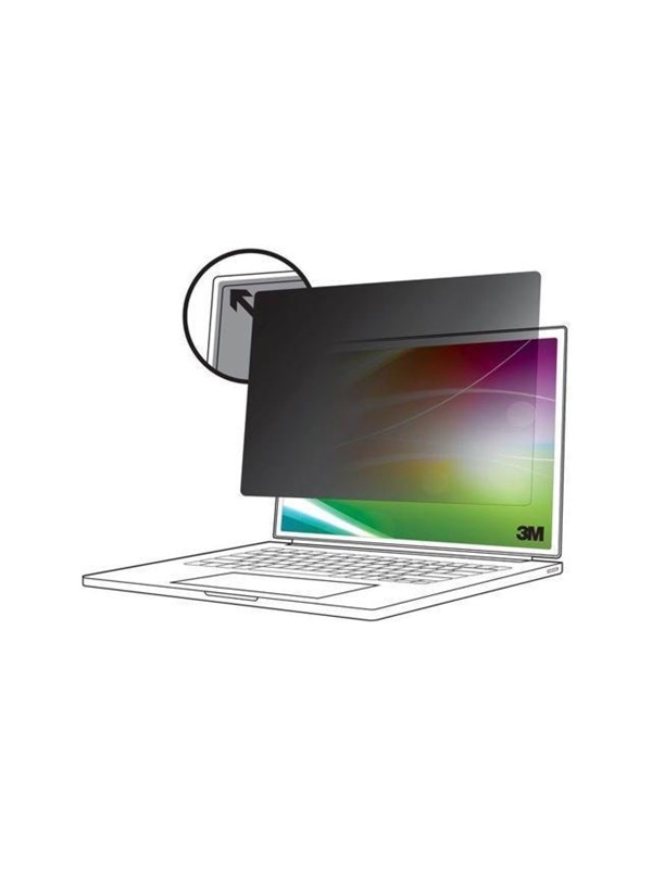 3M - notebook privacy filter - bright screen
