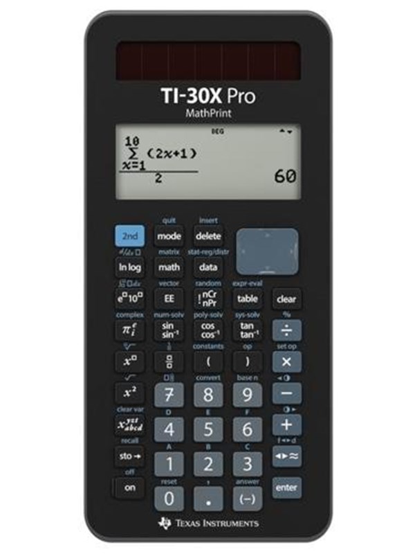 Texas Instruments TI-30X Pro - Four-line display - Probability distributions