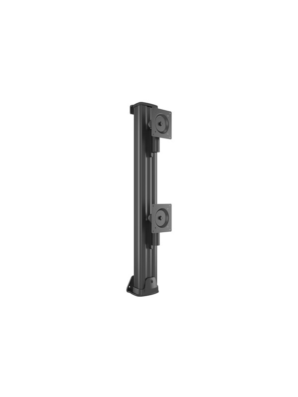 Multibrackets M mounting kit - dual vertical widescreen - for 2 LCD displays - HD VESA - black - Max 48 kg - recommended for 50""