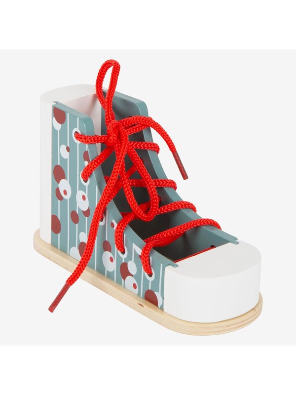 Small Foot - Wooden Lacing Shoe with Lace