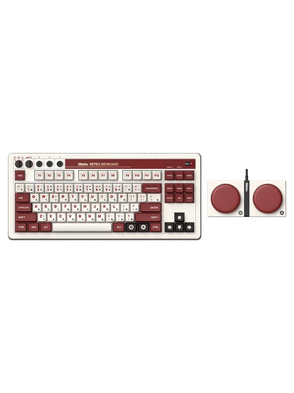 8BitDo Retro Mechanical Keyboard - Fami Edition - Englanti (UK) - Ruskea