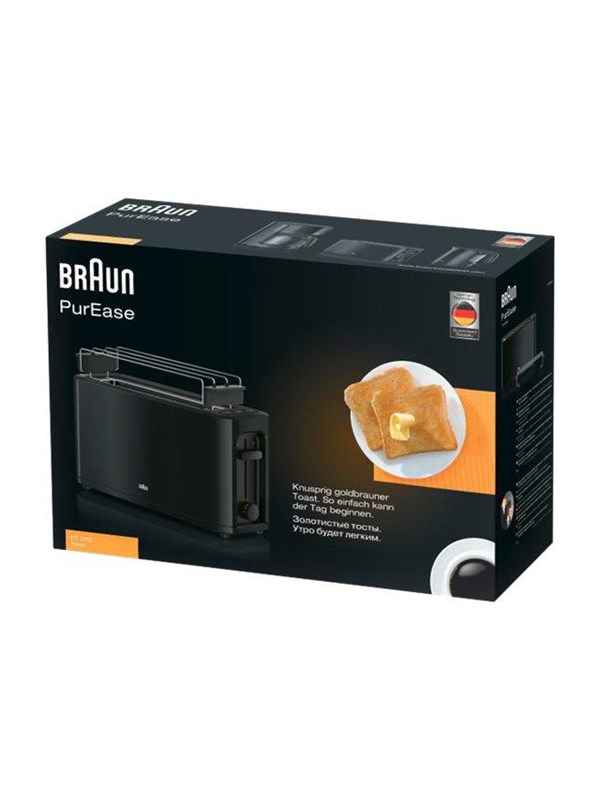 Braun Leivänpaahdin PurEase HT3110BK - toaster - black