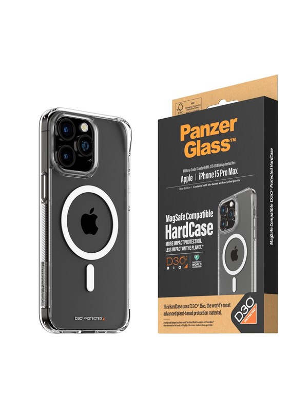 PanzerGlass HardCase MagSafe Compatible with D3O iPhone 15 Pro Max