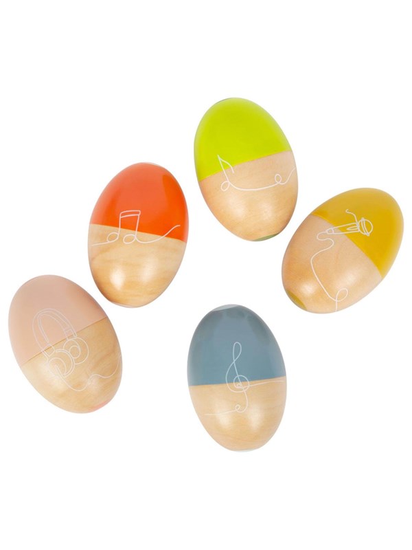 Small Foot - Wooden Music Eggs Groovy Beats 5pcs.