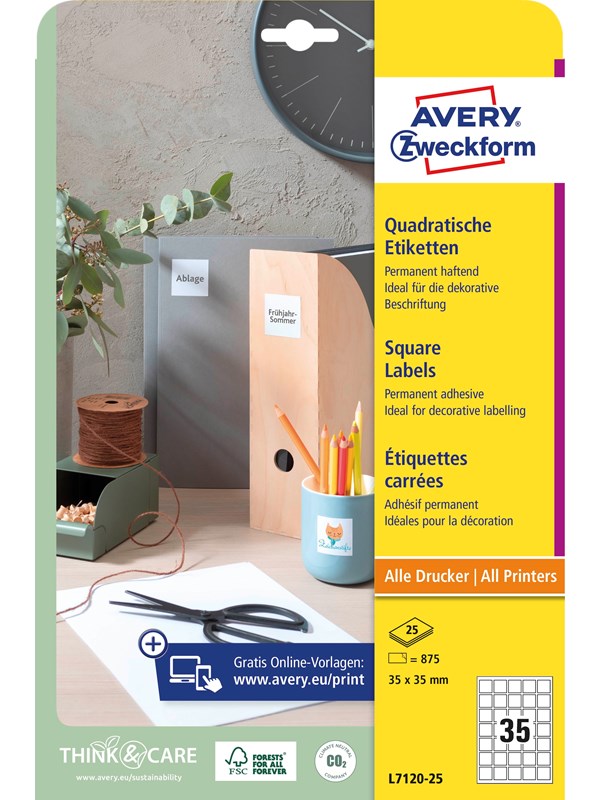 Avery QR Code Product labels blockout