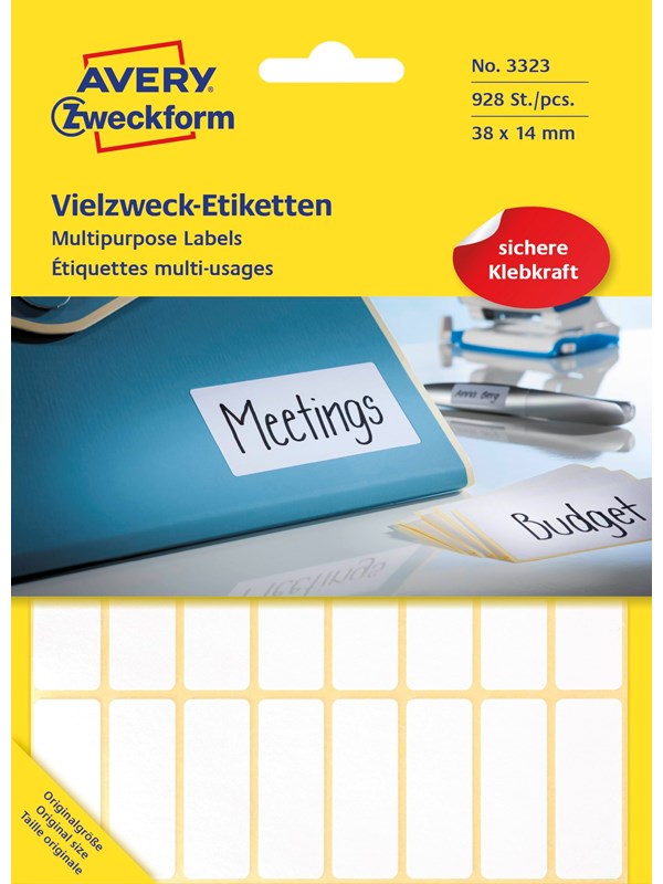 Avery Labels for handwriting permanent white
