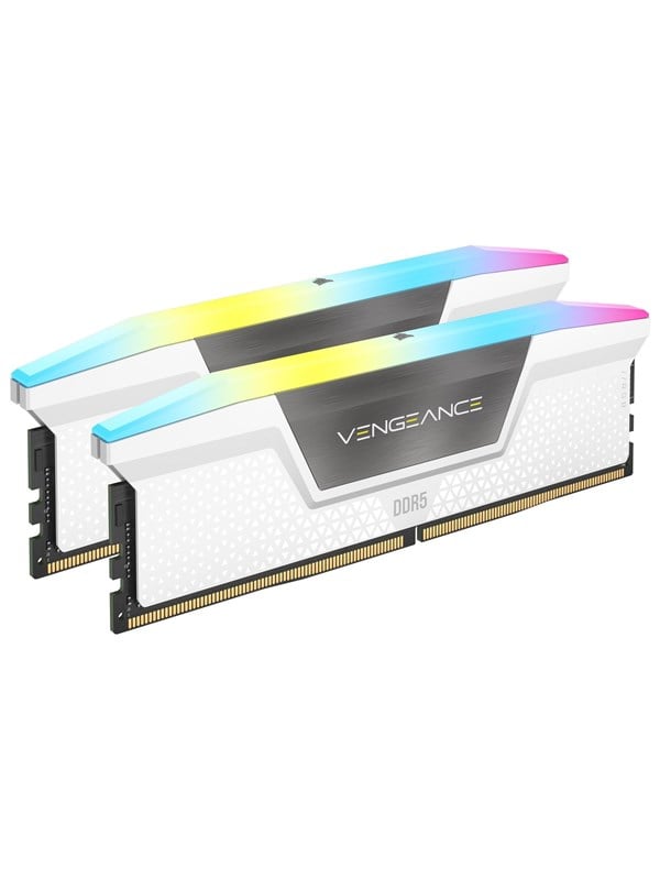 Corsair Vengeance RGB DDR5-6000 - 64GB - CL30 - Dual Channel (2 pcs) - Intel XMP - Valkoinen RGB
