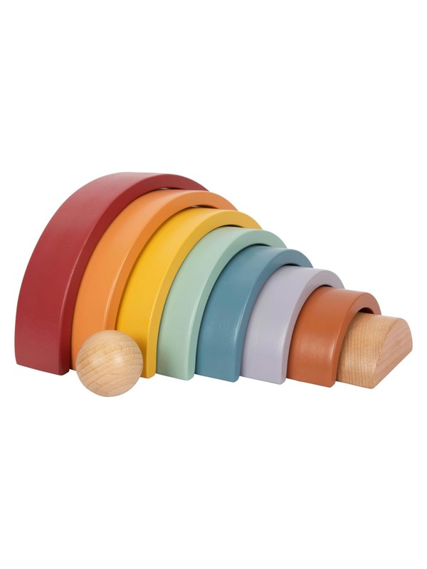 Small Foot Wooden Rainbow Building Arches with Ball