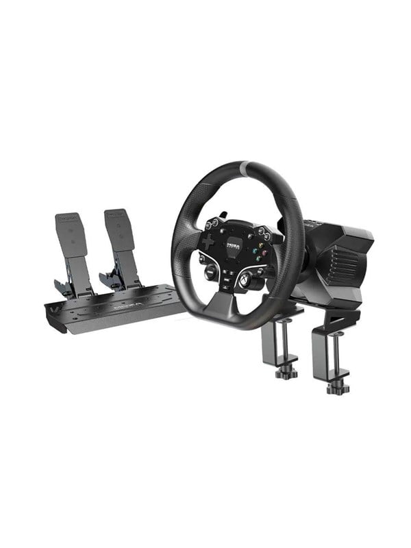 Moza Racing R3 Bundle (R3 Base + ES Wheel + SR-P Lite Two Pedals + table clamp) - Wired Steering wheel & Pedal set - Microsoft Xbox One S