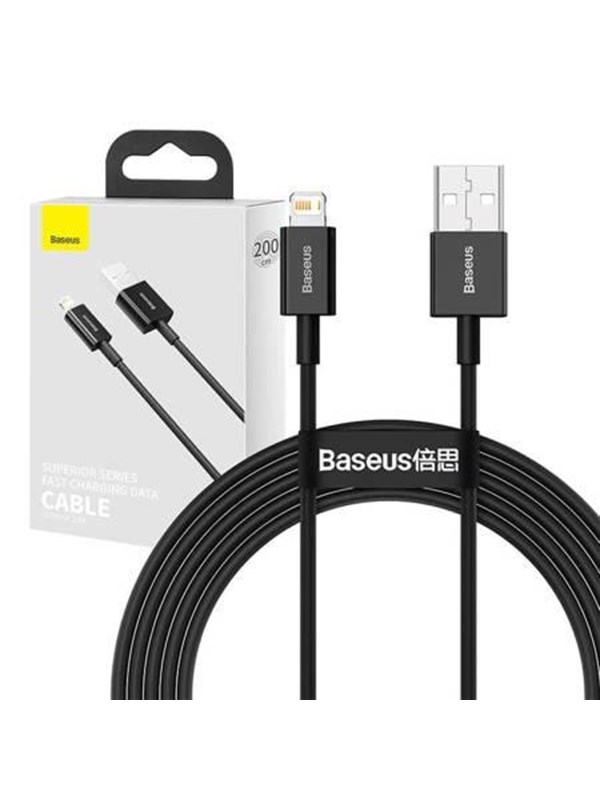 Baseus Superior Series Cable USB to iP 2.4A 2m (black)