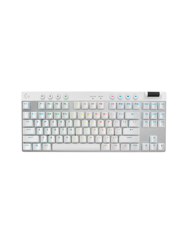Logitech G PRO X TKL - Logitech GX Brown (Tactile) - Tactile - Pelinäppäimistö - ilman numpadia - Pohjoismainen - Valkoinen