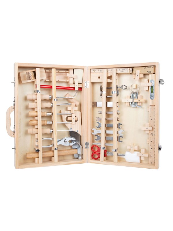 Small Foot - Wooden Tool Box Deluxe with Tools.