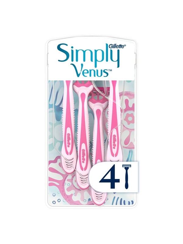 Gillette-Venus Simply Venus 3 - 4 pcs