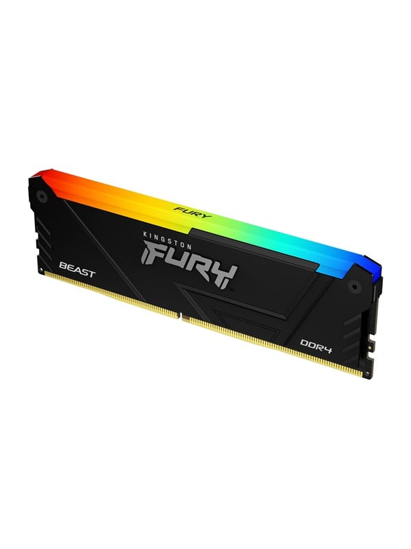 Kingston FURY Beast RGB DDR4-3200 - 16GB - CL16 - Single Channel (1 pcs) - Intel XMP - Musta
