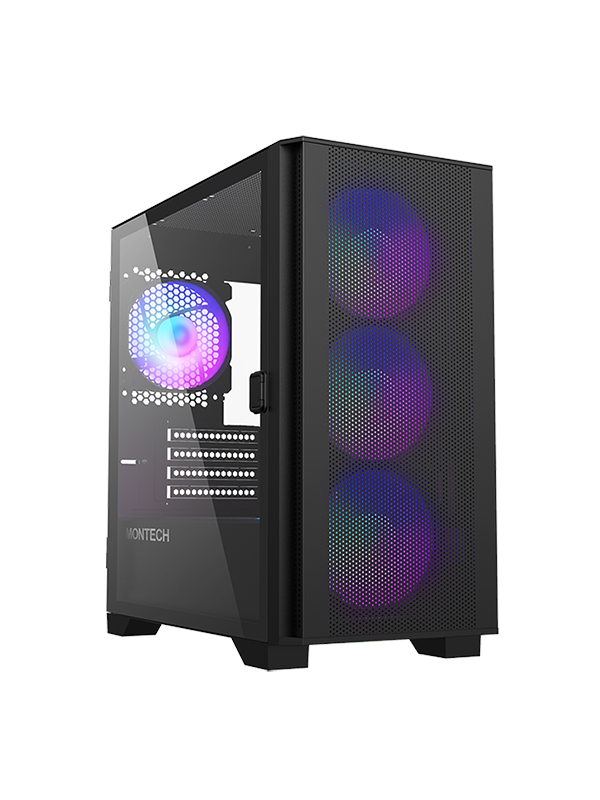 Montech Air 100 ARGB - Black - Kotelot - Minitower - Musta