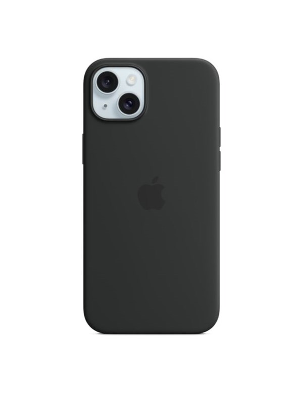Apple iPhone 15 Plus Silicone Case with MagSafe - Black