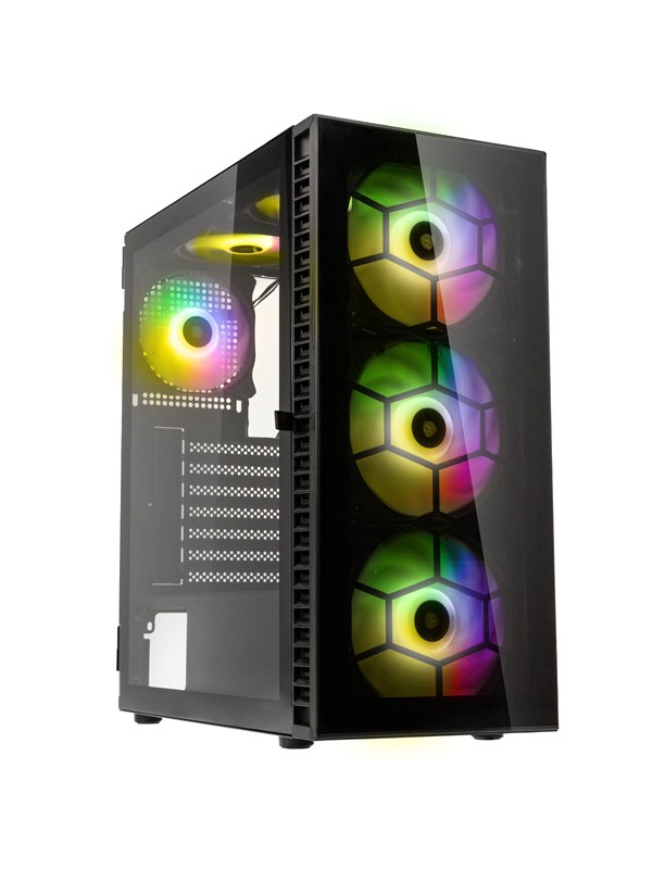 Kolink Observatory HF Glass ARGB Midi Tower Case - black - Kotelot - Desktop - Musta