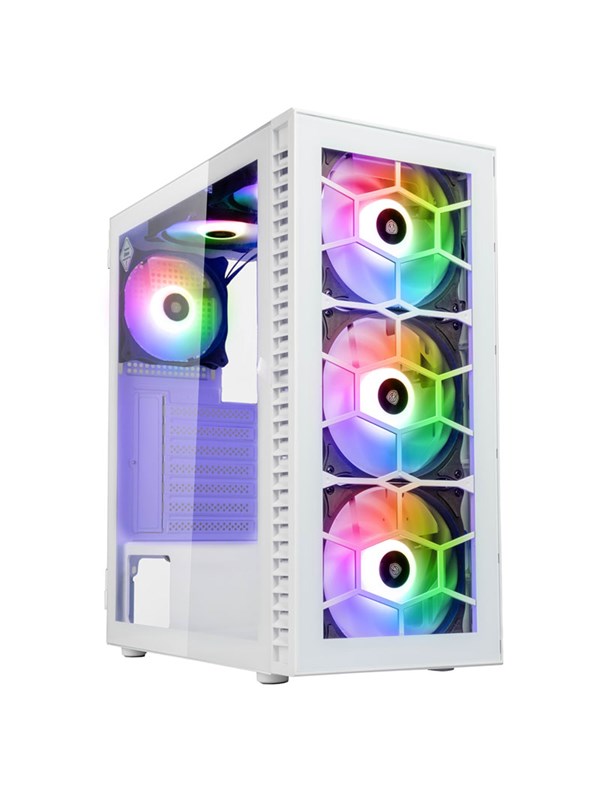 Kolink Observatory HF Glass ARGB Midi Tower Case - white - Kotelot - Desktop - Valkoinen