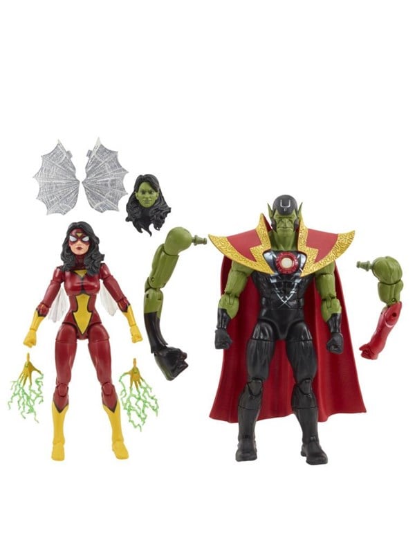 Hasbro Marvel Legends Series - Skrull Queen and Super-Skrull 15cm