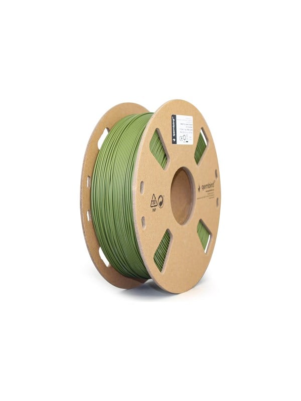 Gembird PLA MATT -kuitu - Green - 1.75mm ø - 1 kg