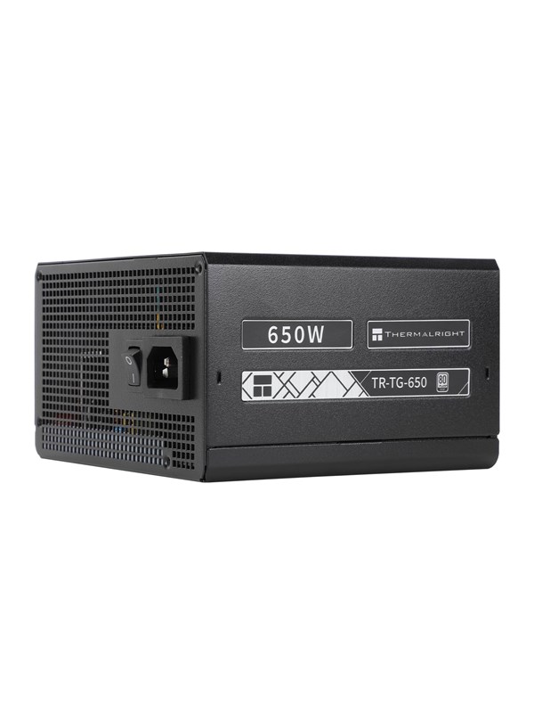Thermalright TG (Modular) musta - Virtalähde - 650 Watt - 120 mm - ATX 3.0 - 80 Plus Kulta sertifioitu