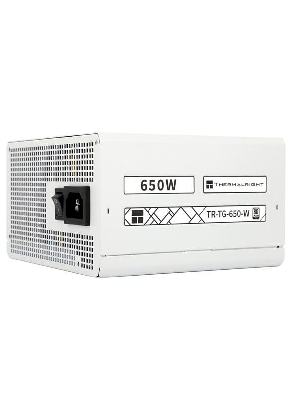 Thermalright TG (Modular) Valkoinen - Virtalähde - 650 Watt - 120 mm - ATX 3.0 - 80 Plus Kulta sertifioitu