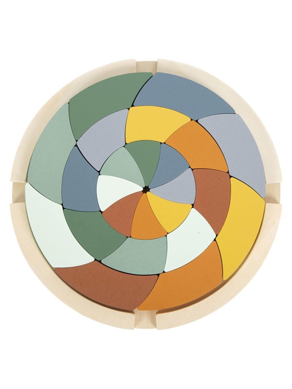 Small Foot - Wooden Shape Puzzle Safari Round 24pcs.