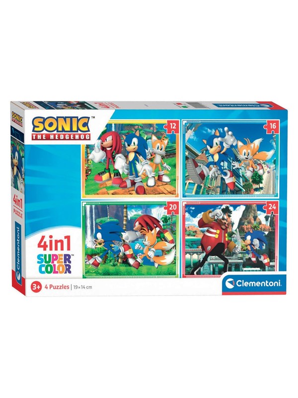 Clementoni Puzzles Sonic 4in1 Lattia