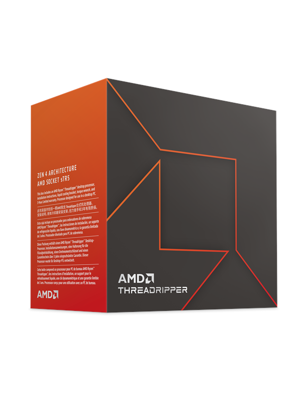 AMD Ryzen Threadripper 7970X CPU - 32 ydintä - 4 GHz - AMD sTR5 - AMD Boxed (ilman jäähdytintä)