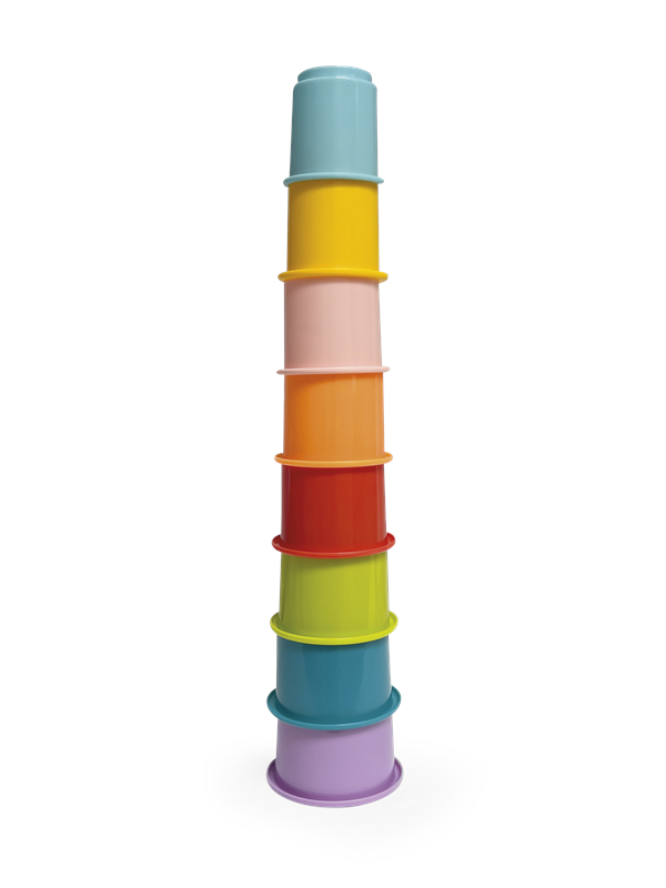 Happy Baby Rainbow Stacking Cups 8 pcs