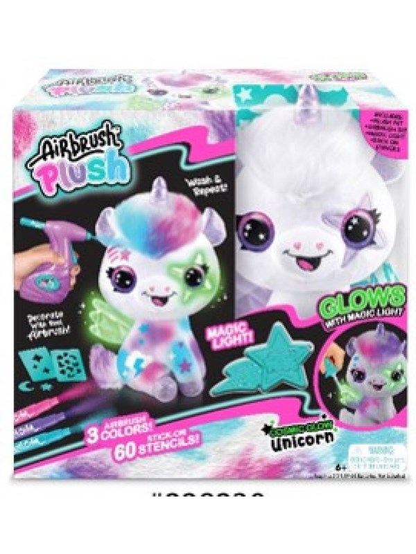 Airbrush Plush Glow in the Dark Unicorn