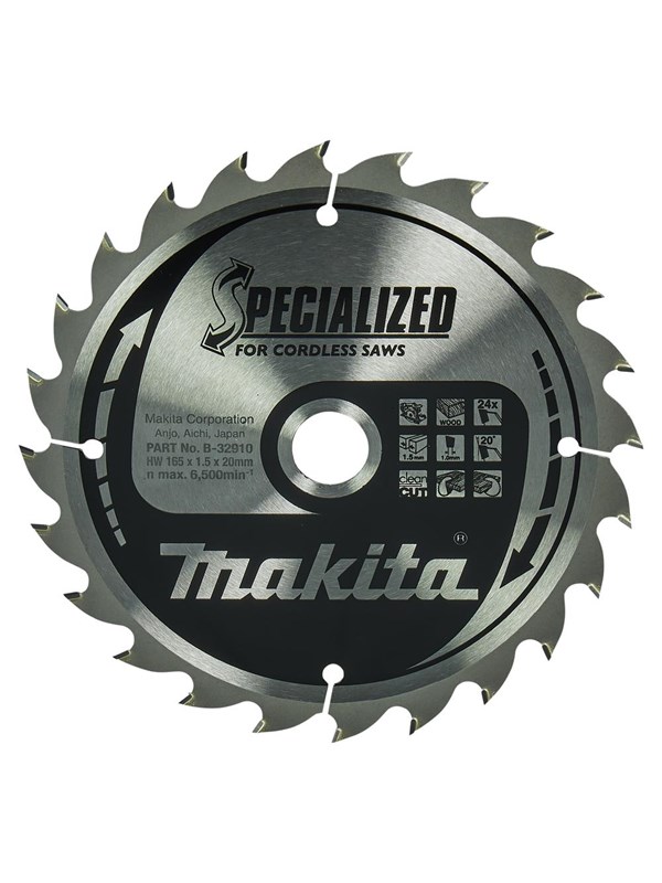 Makita Circular saw blade special T.C.T. 165 x 20 mm 24 T (B-32910)
