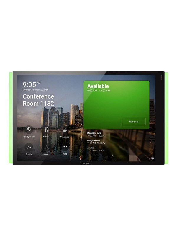 Crestron Electronics Crestron Room Scheduling Touch Screen TSS-1070-T-B-S-LB KIT - for Microsoft Teams - room manager - Bluetooth 802.11a/b/g/n/ac - smooth black - Max - recommended for