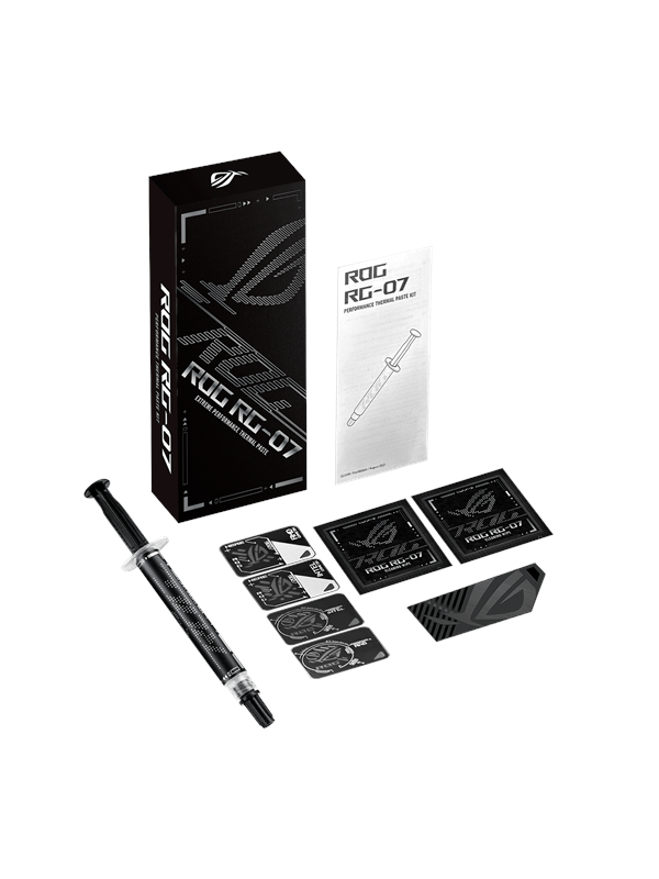 ASUS ROG RG-07 PERFORMANCE THERMAL PASTE KIT, Lämpötahna, musta, 20 g, 1 kpl, 157 mm, 68 mm